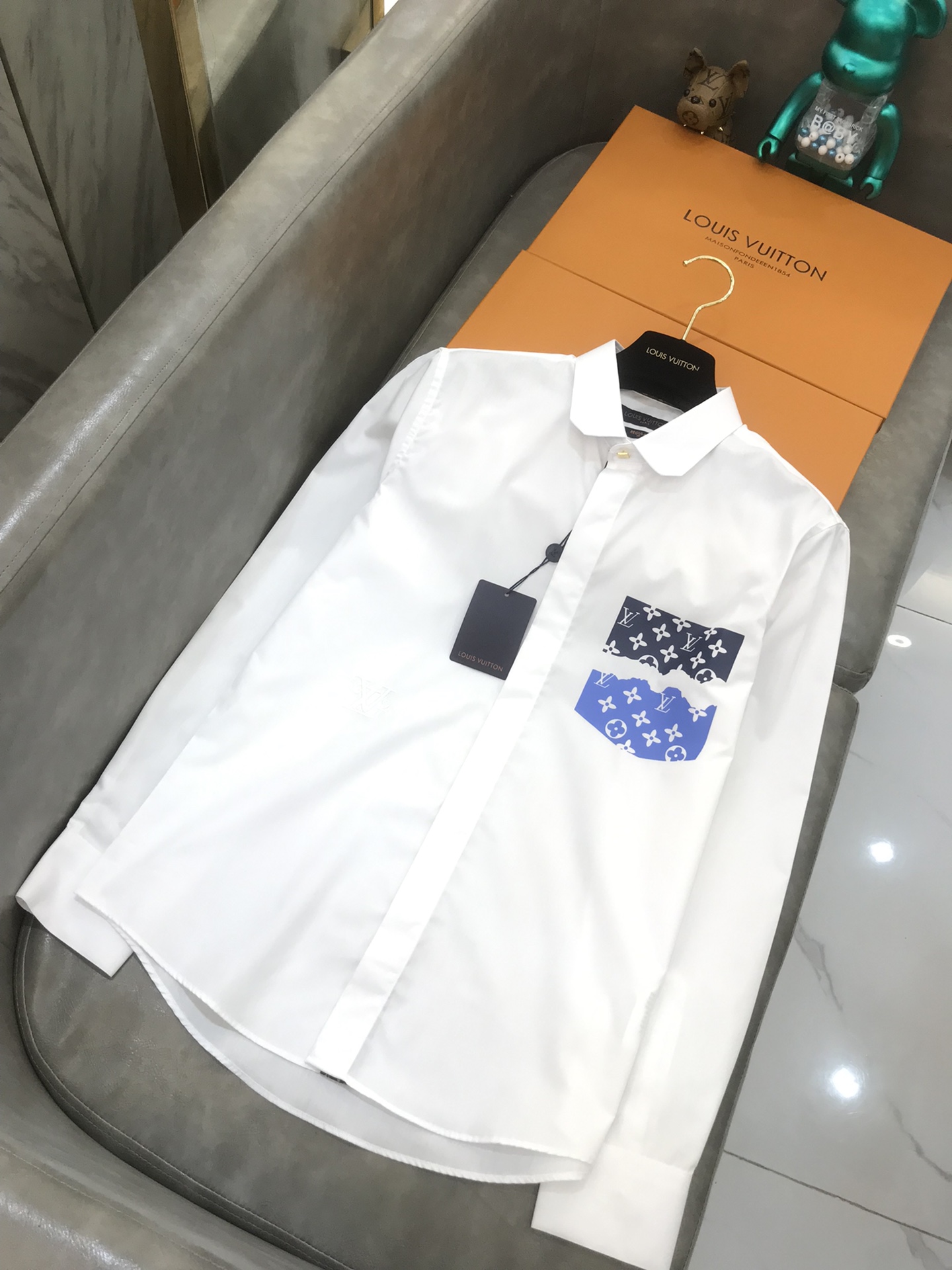 Louis Vuitton Shirt Monogram Buttoned in White