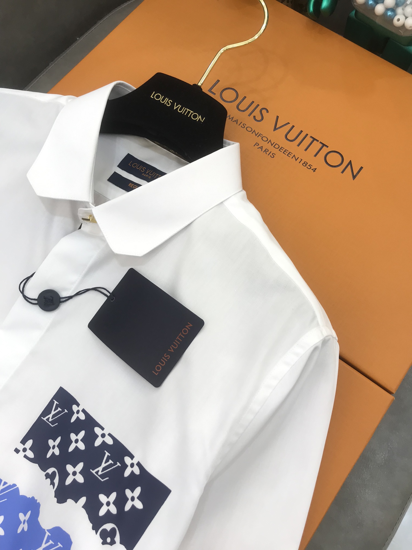 Louis Vuitton Shirt Monogram Buttoned in White