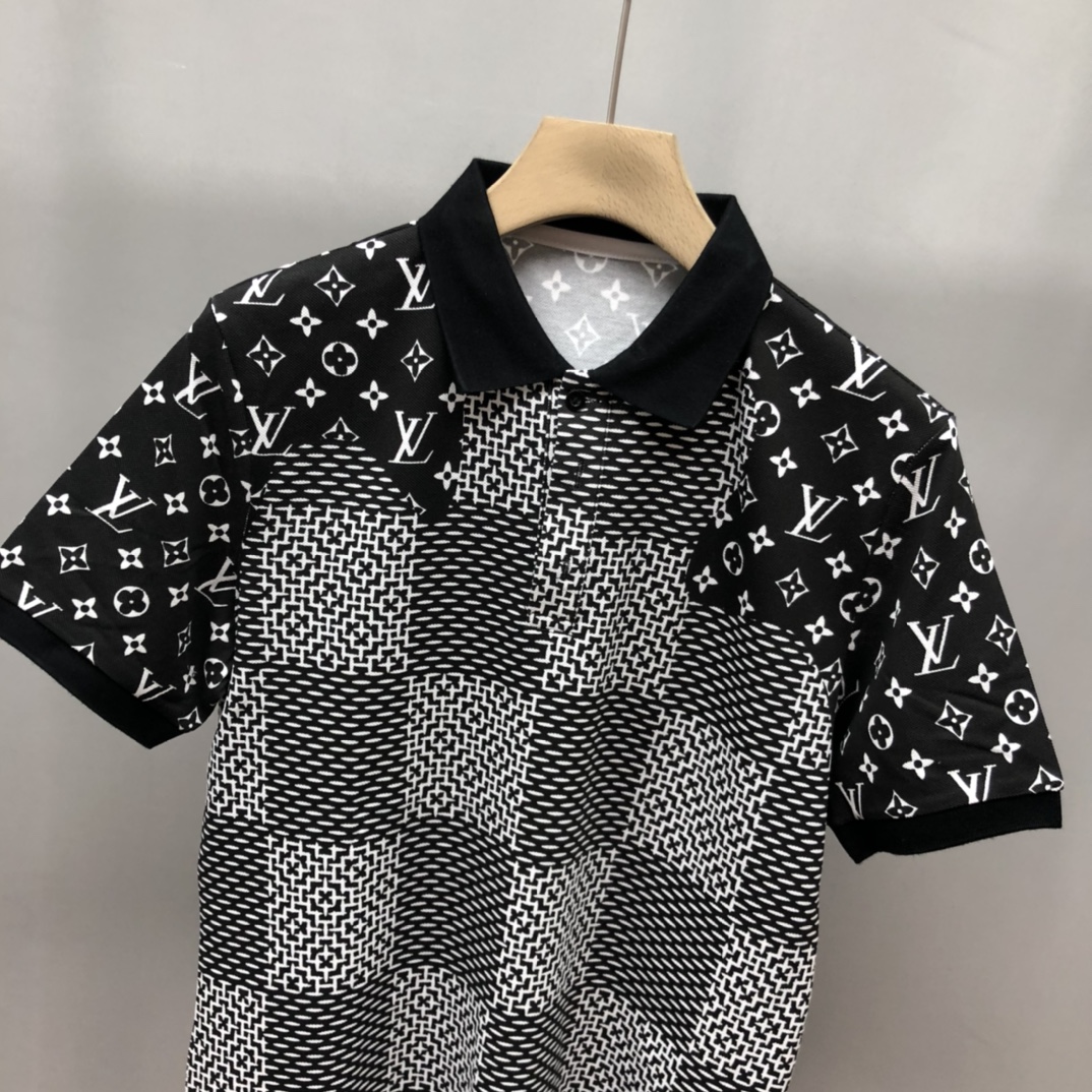 Louis Vuitton Polo shirt Short-Sleeved Piqué