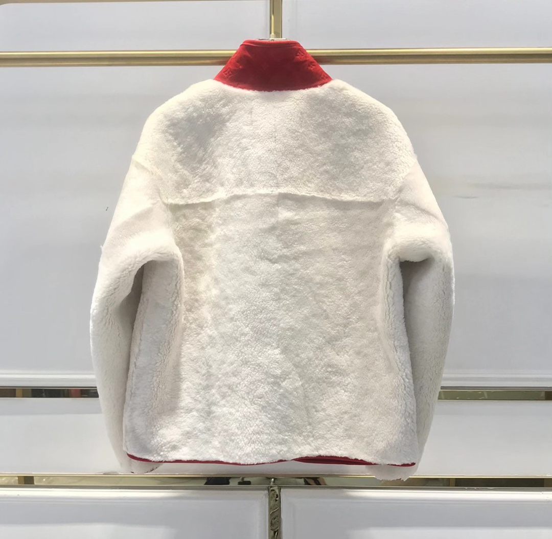 Louis Vuitton Jacket Wool Zip in White