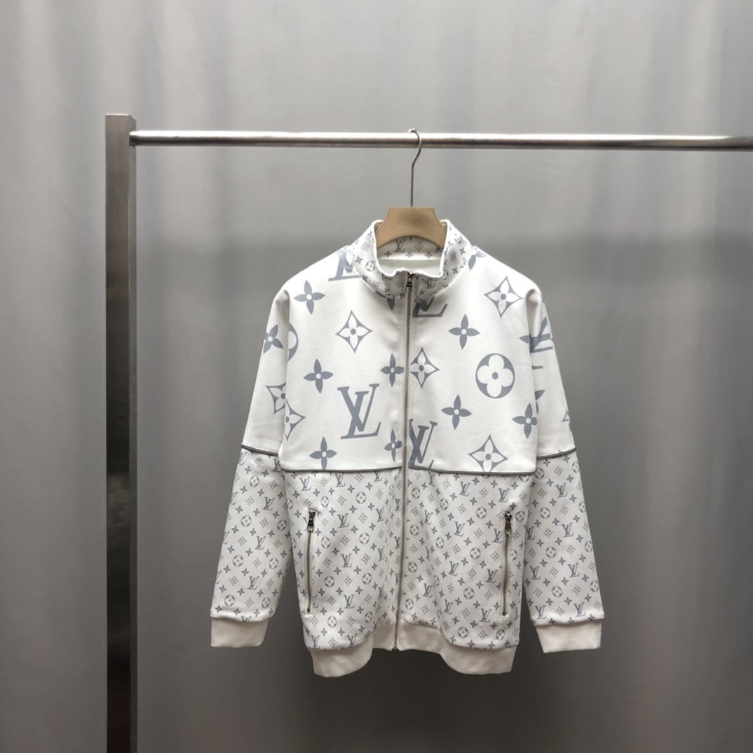 Louis Vuitton Jacket Pastel Windbreaker in White