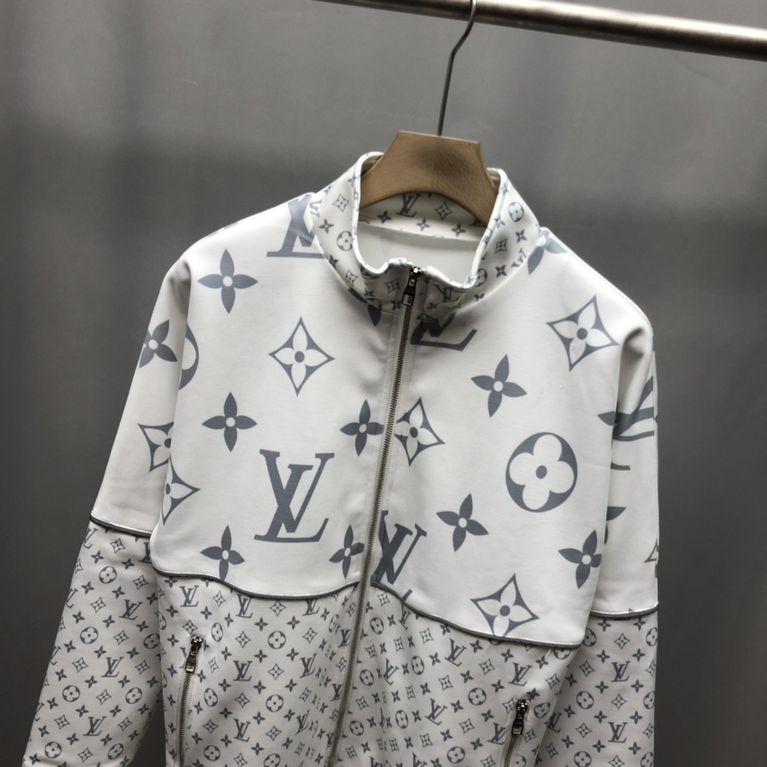 Louis Vuitton Jacket Pastel Windbreaker in White