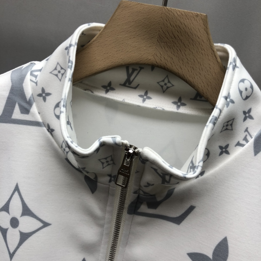 Louis Vuitton Jacket Pastel Windbreaker in White