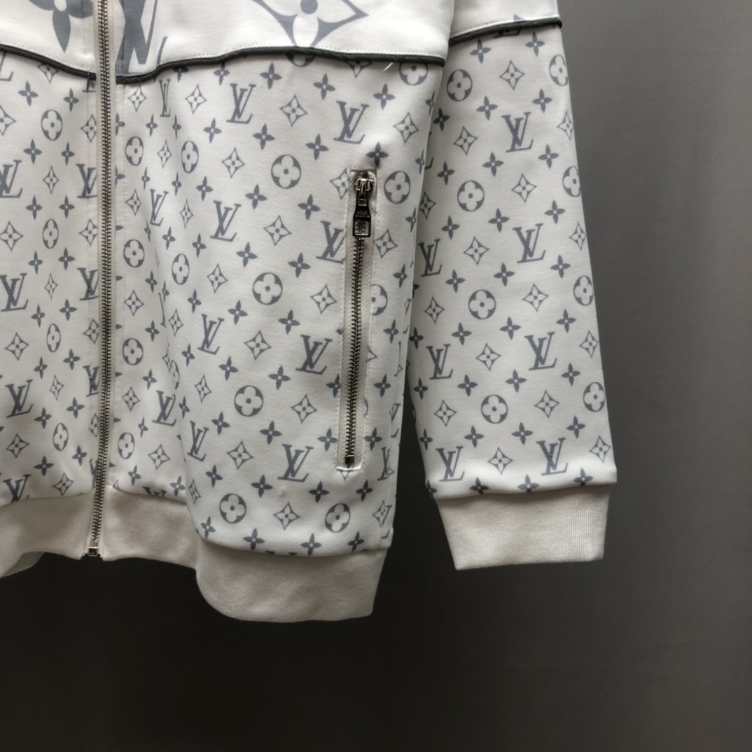 Louis Vuitton Jacket Pastel Windbreaker in White