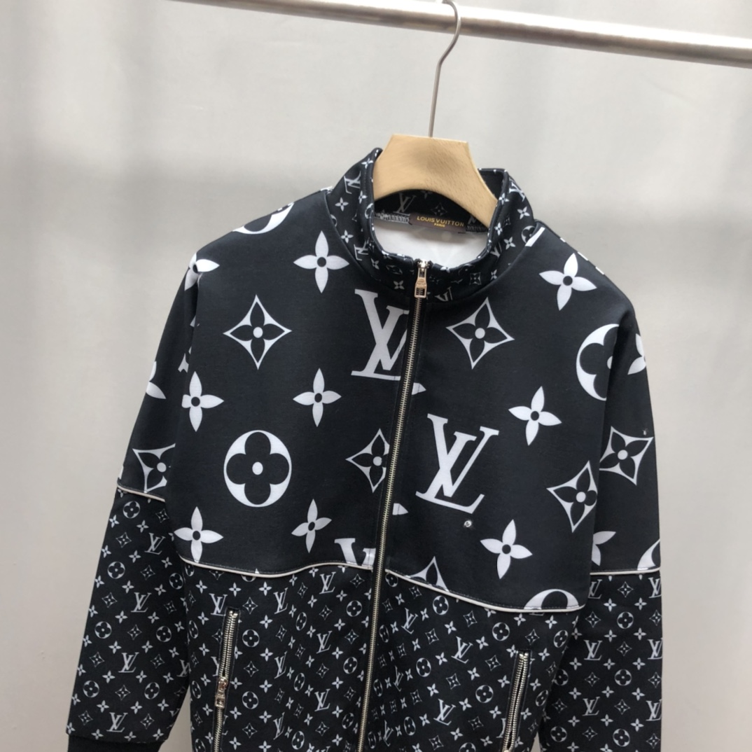 Louis Vuitton Jacket Pastel Windbreaker in Black