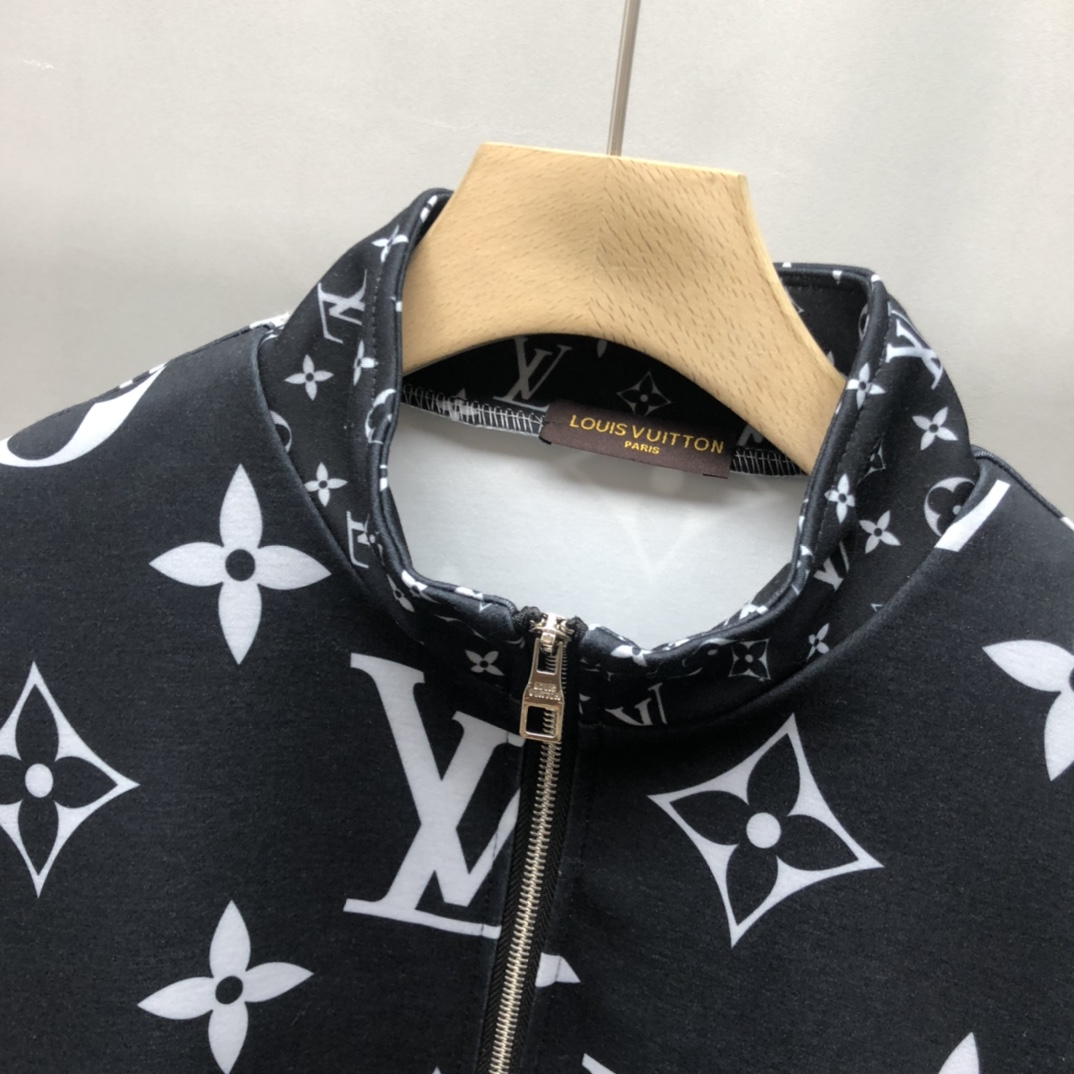 Louis Vuitton Jacket Pastel Windbreaker in Black