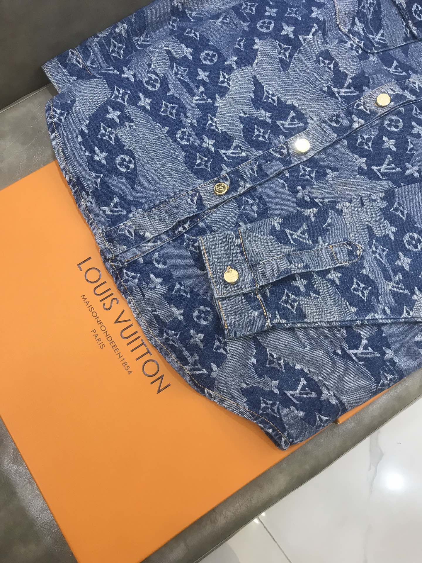 Louis Vuitton Jacket Monogram DNA Denim