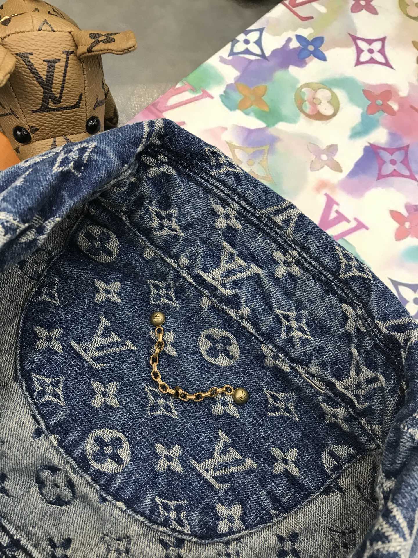 Louis Vuitton Jacket Monogram DNA Denim