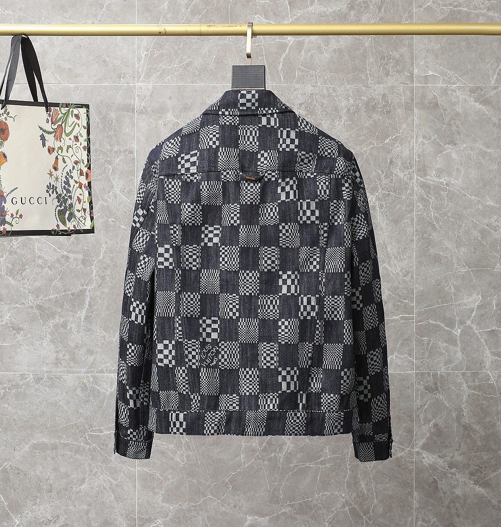 Louis Vuitton Jacket Distorted Damier Denim