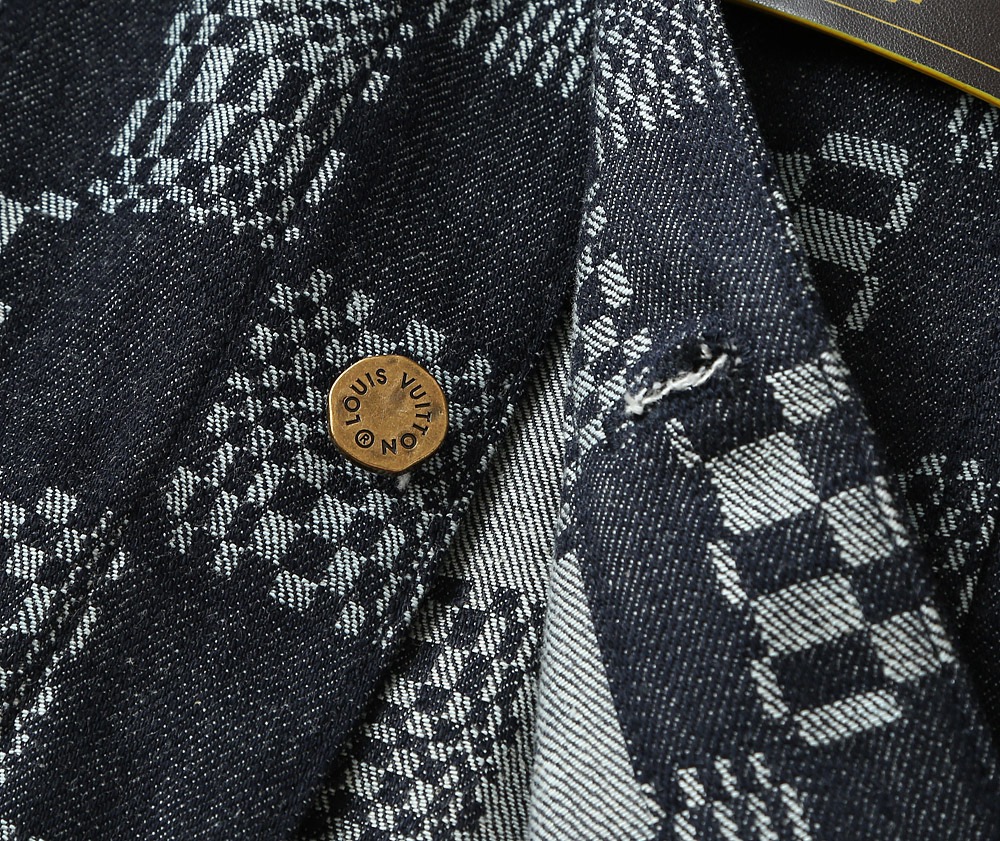 Louis Vuitton Jacket Distorted Damier Denim