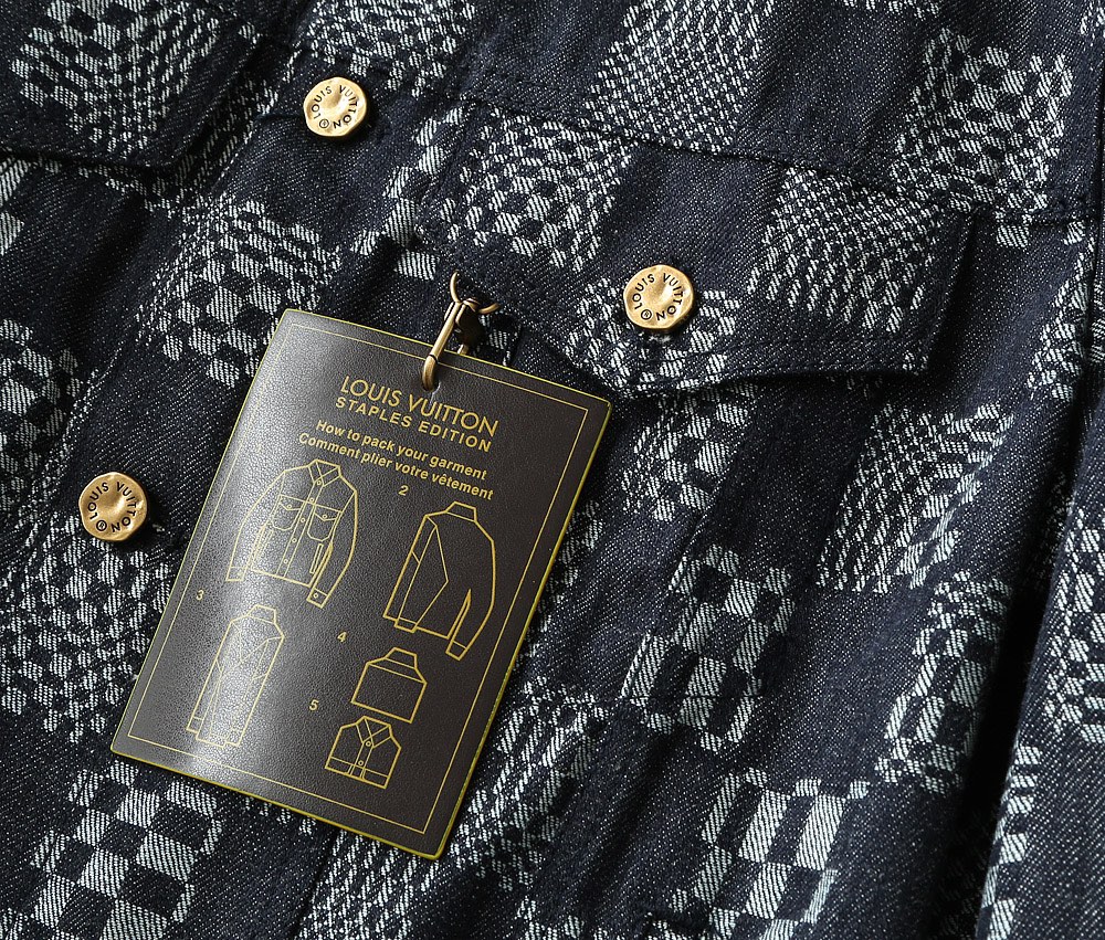 Louis Vuitton Jacket Distorted Damier Denim