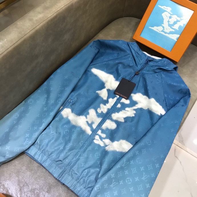 Louis Vuitton Hoodie Print in Blue