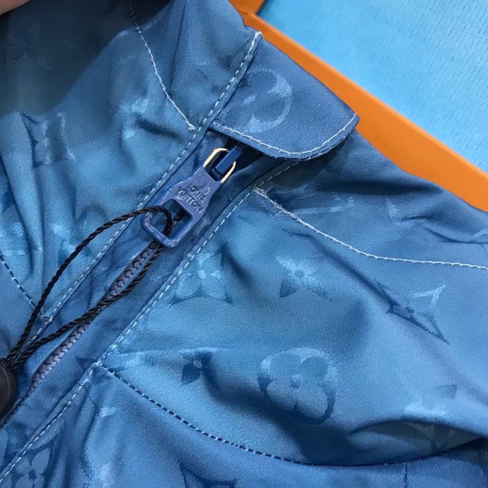 Louis Vuitton Hoodie Print in Blue