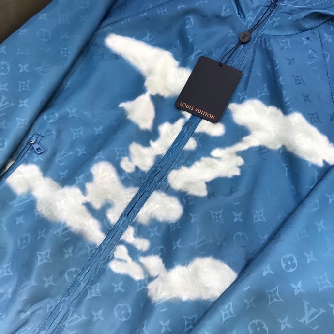 Louis Vuitton Hoodie Print in Blue