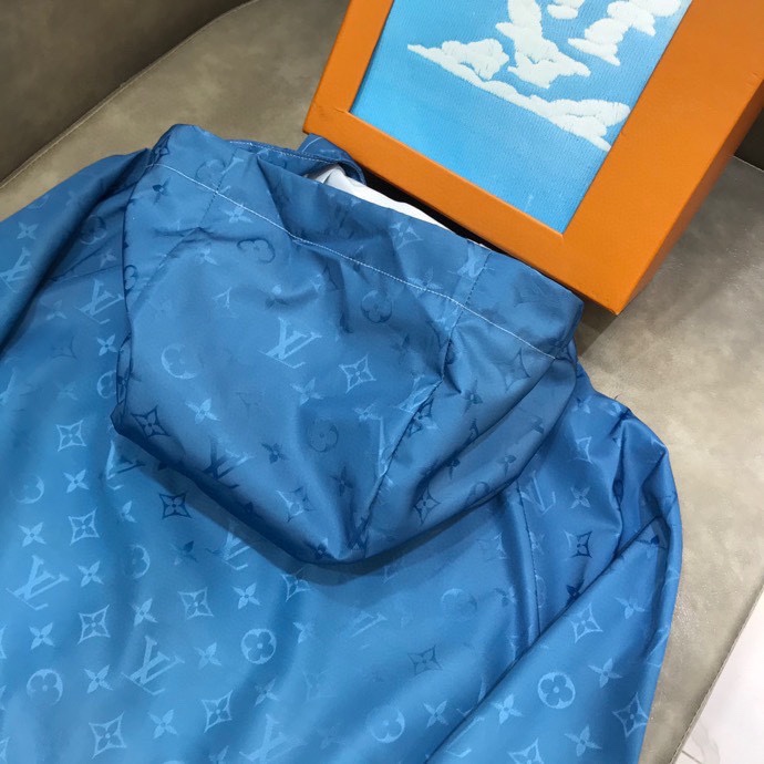 Louis Vuitton Hoodie Print in Blue