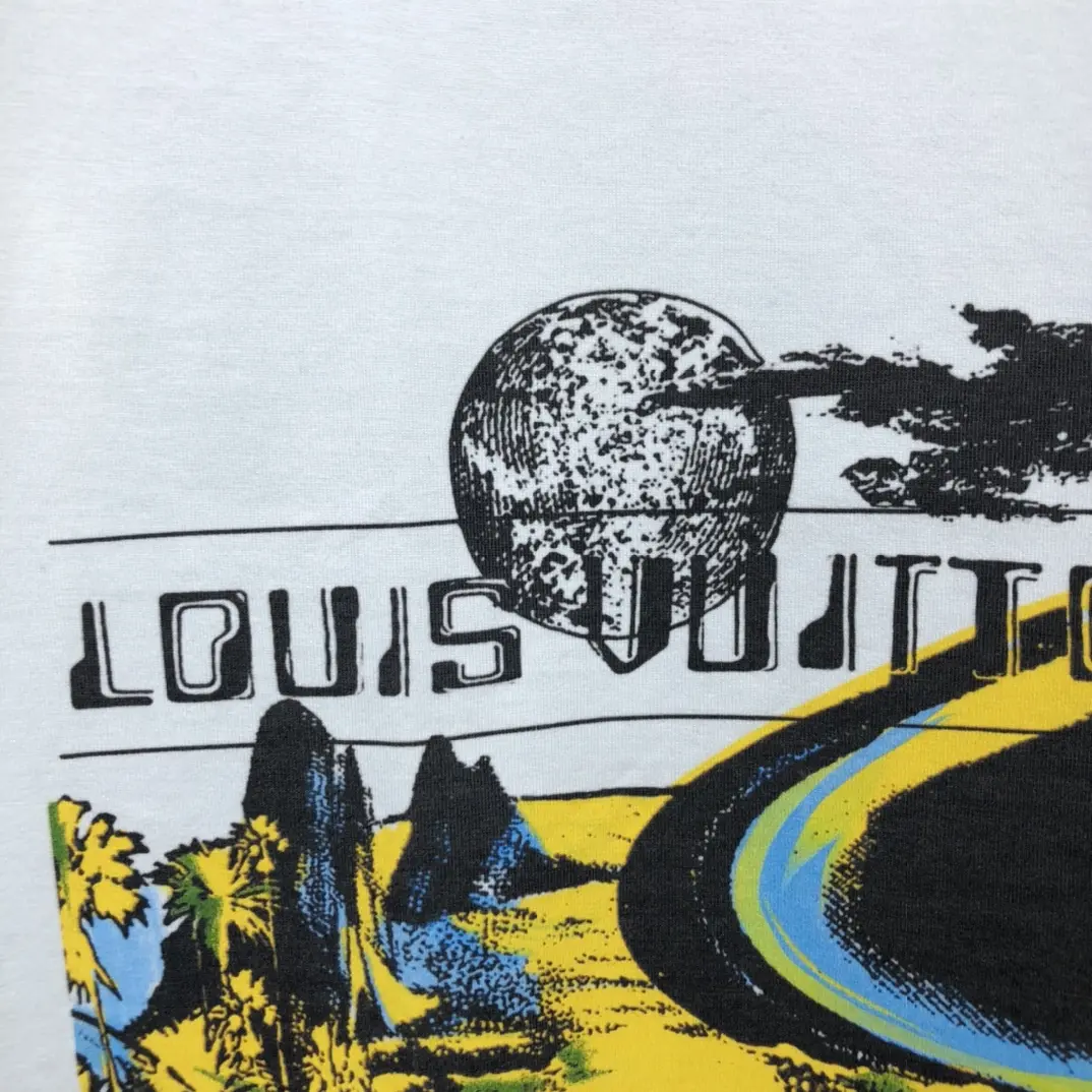 LOUIS VUITTON 2022 rainbow printing T-shirt