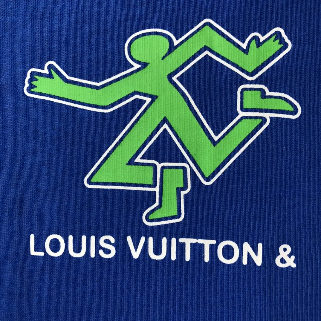 LOUIS VUITTON 2022 new sport running printing T-shirt