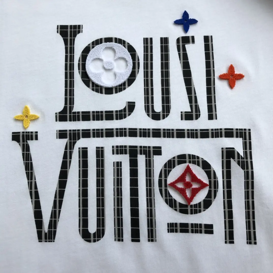 LOUIS VUITTON 2022 New Mosaic printing T-shirt