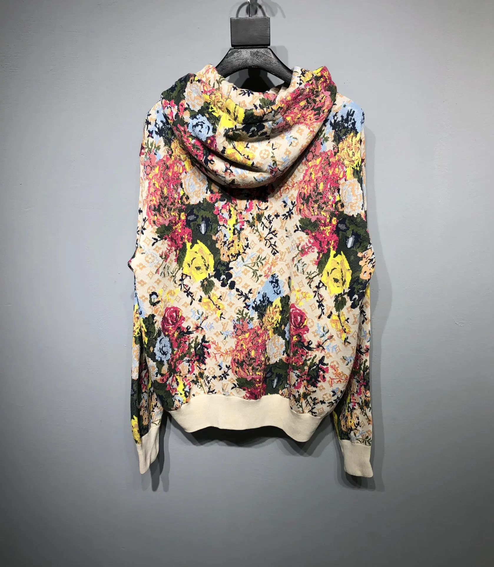 LOUIS VUITTON 2022 flower printing hooded shirt