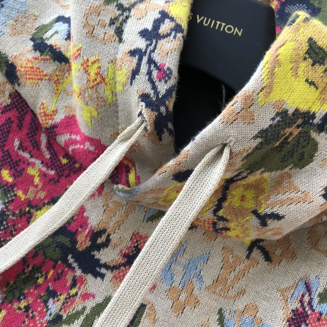 LOUIS VUITTON 2022 flower printing hooded shirt