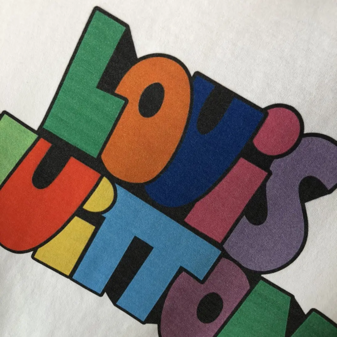 Louis Vuitton 2022 colorful letter printing T-shirt