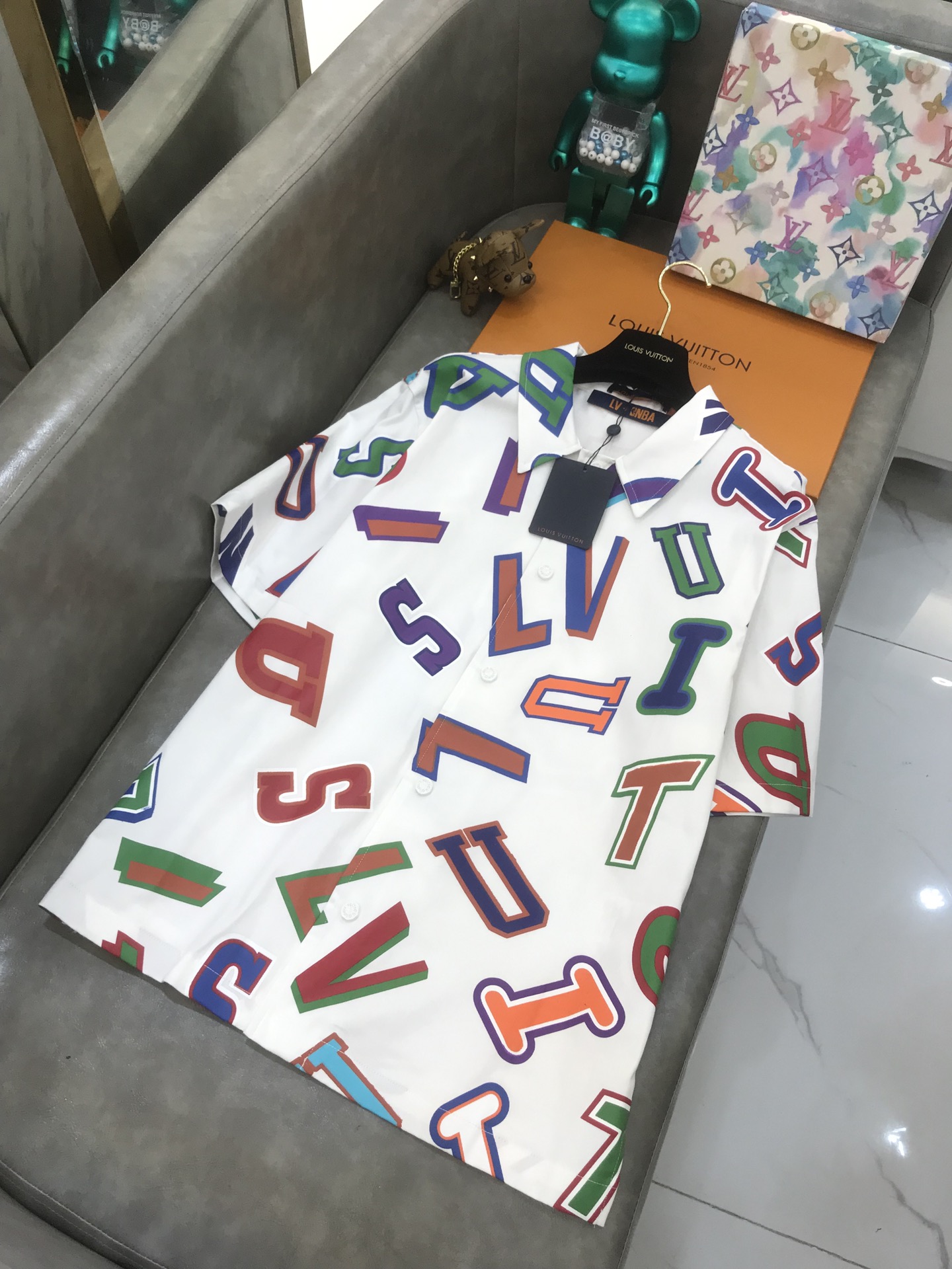 Louis Vuitton & NBA Shirt Basketball Letters