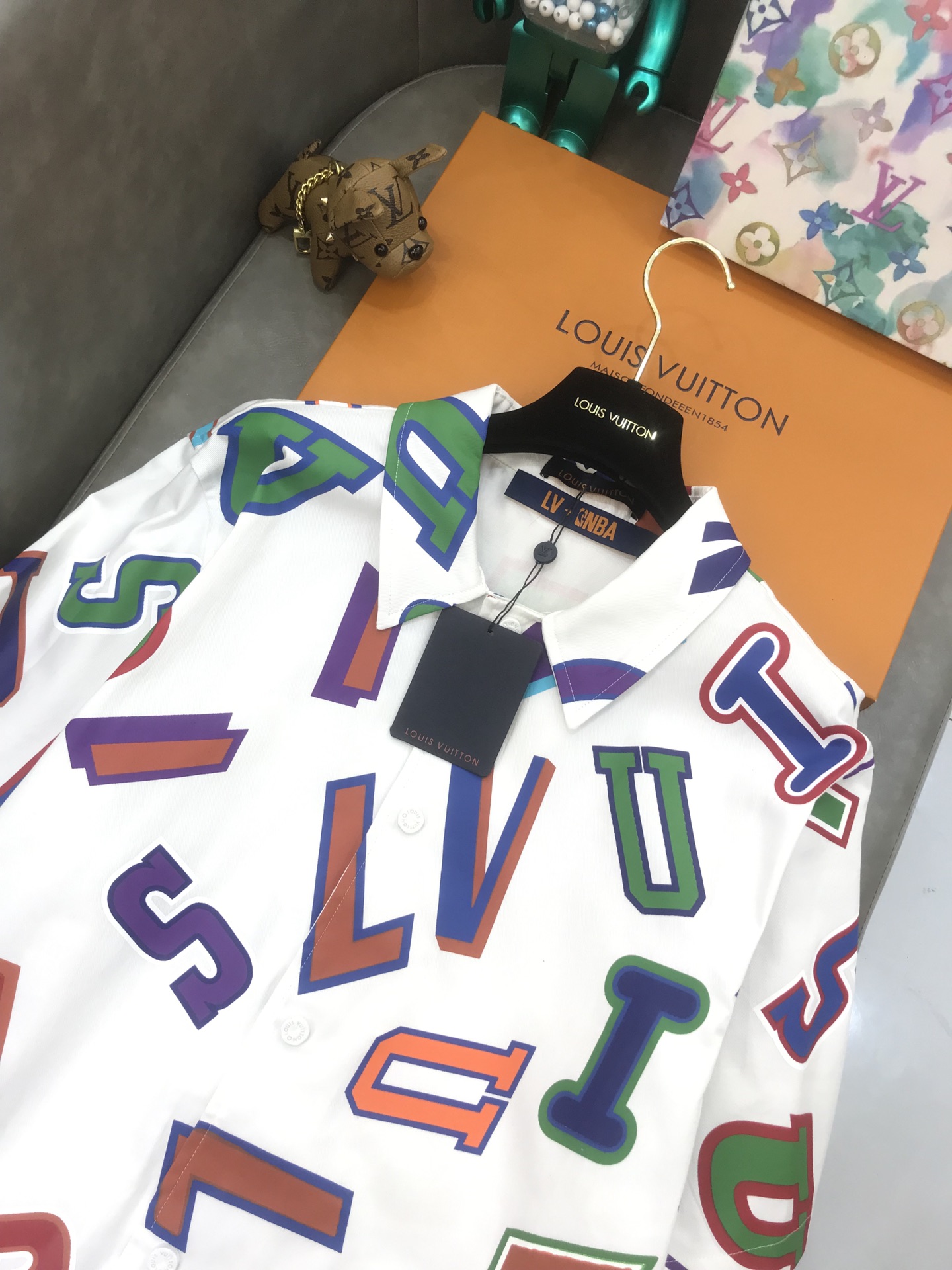 Louis Vuitton & NBA Shirt Basketball Letters