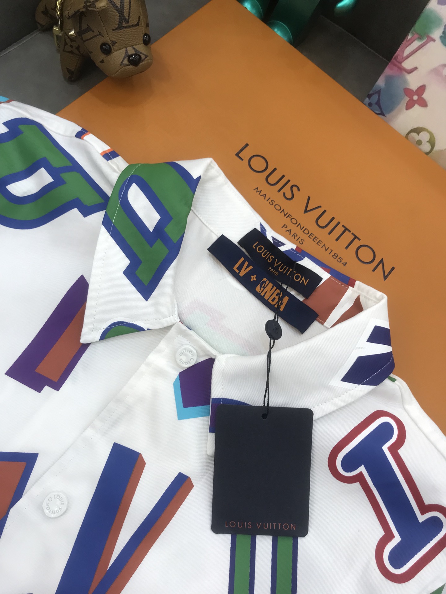 Louis Vuitton & NBA Shirt Basketball Letters