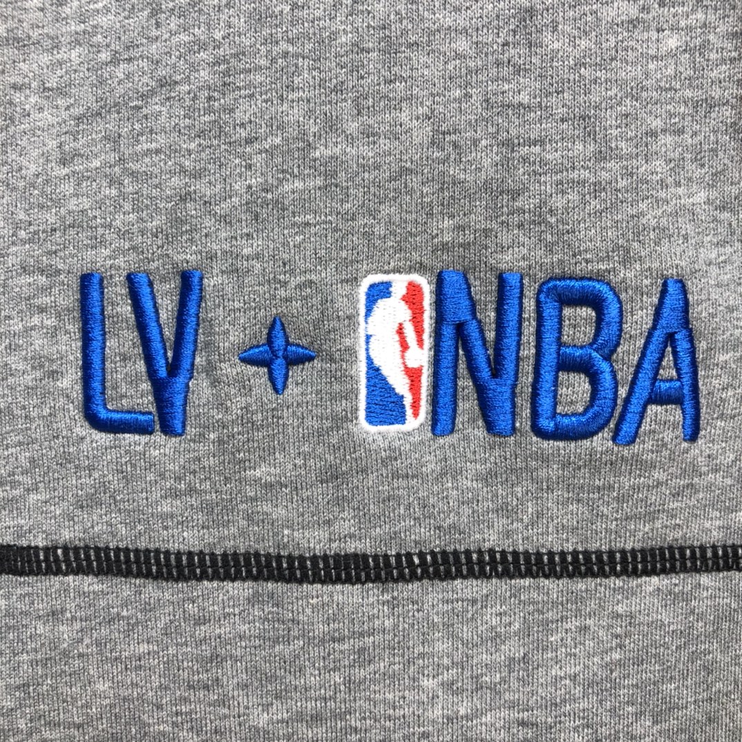 Louis Vuitton & NBA Hoodie Cotton in Gray