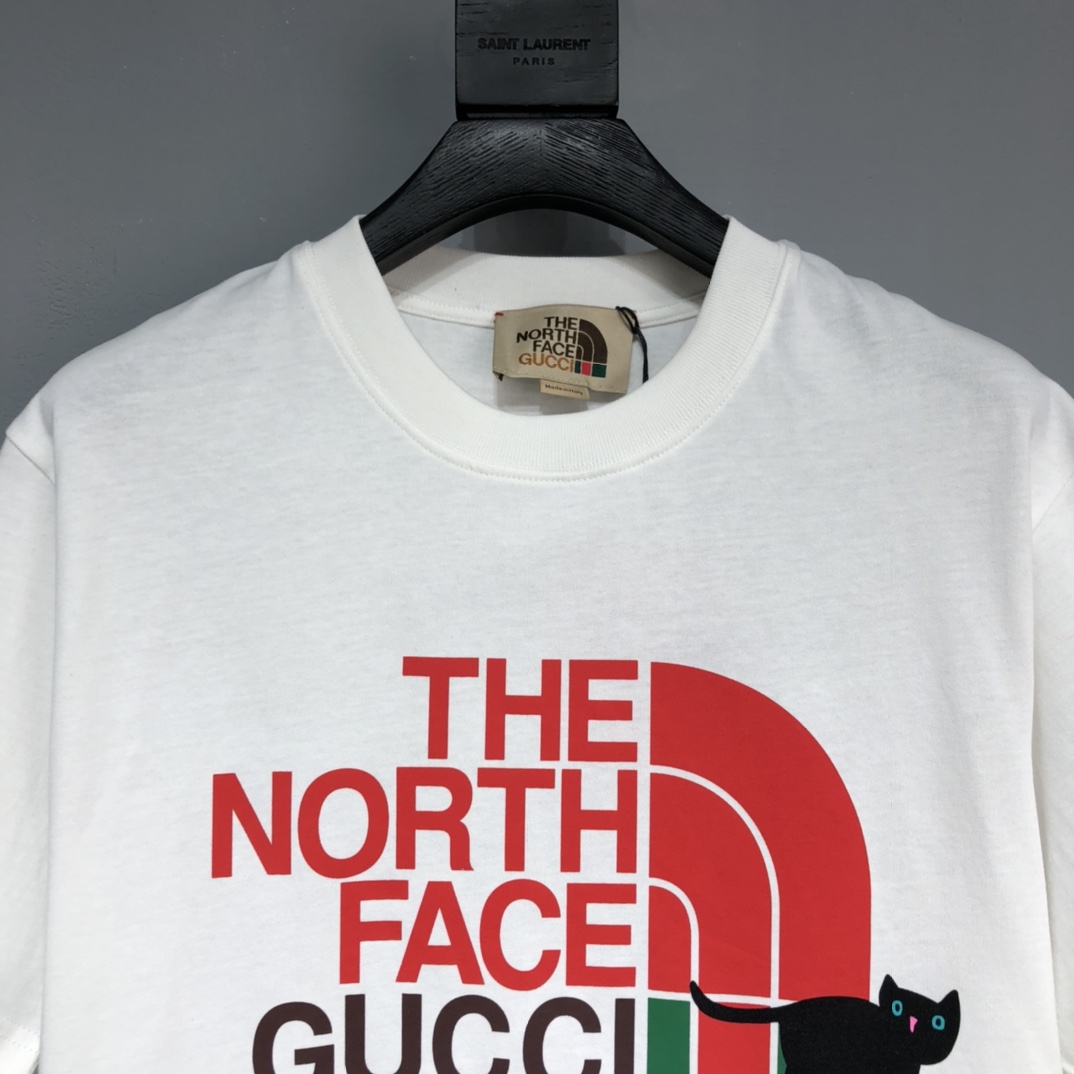 GUCCI x Northface black cat T-Shirt