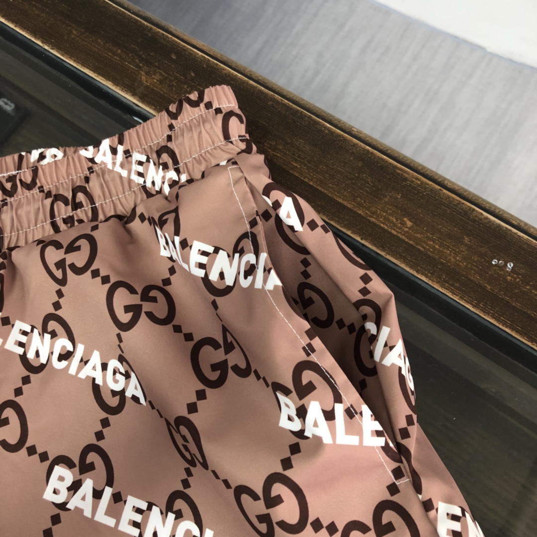 Gucci x Balenciaga ins hot sale beach shorts