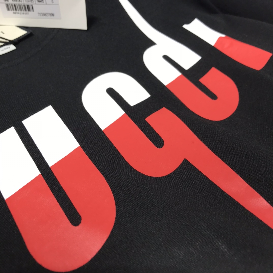 Gucci Printing T-shirt with black