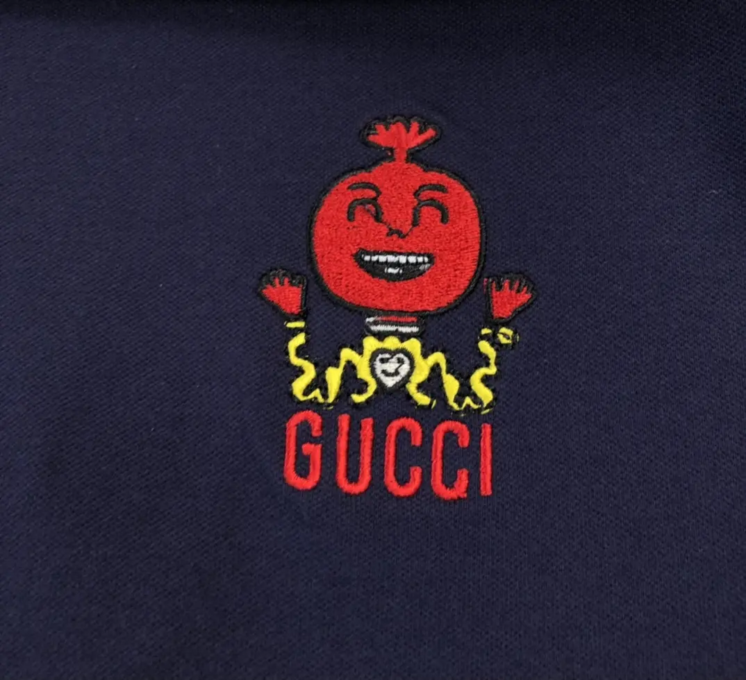 GUCCI new Onion embroidery Polo shirt