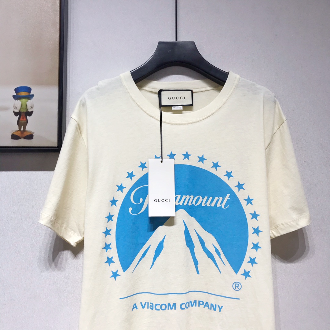 Gucci New Arrival  Snow mountain & star T-shirt