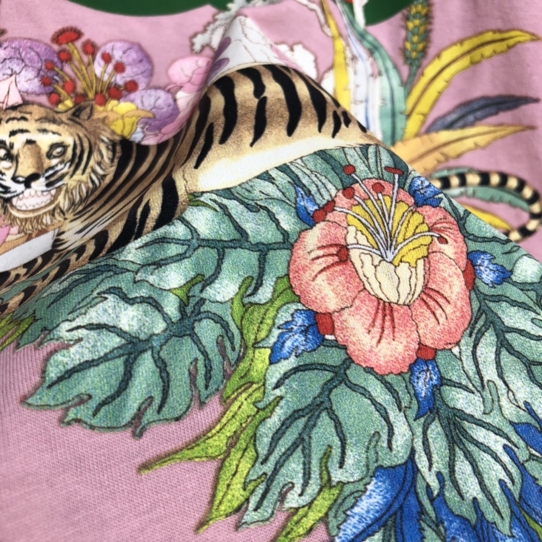 GUCCI Double G 2022SS Tiger T-Shirt