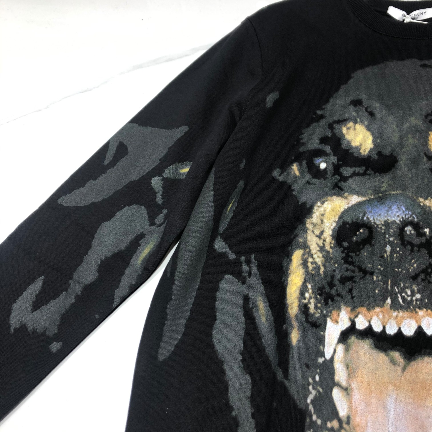 Givenchy Hoodie Rottweiler printed in Black