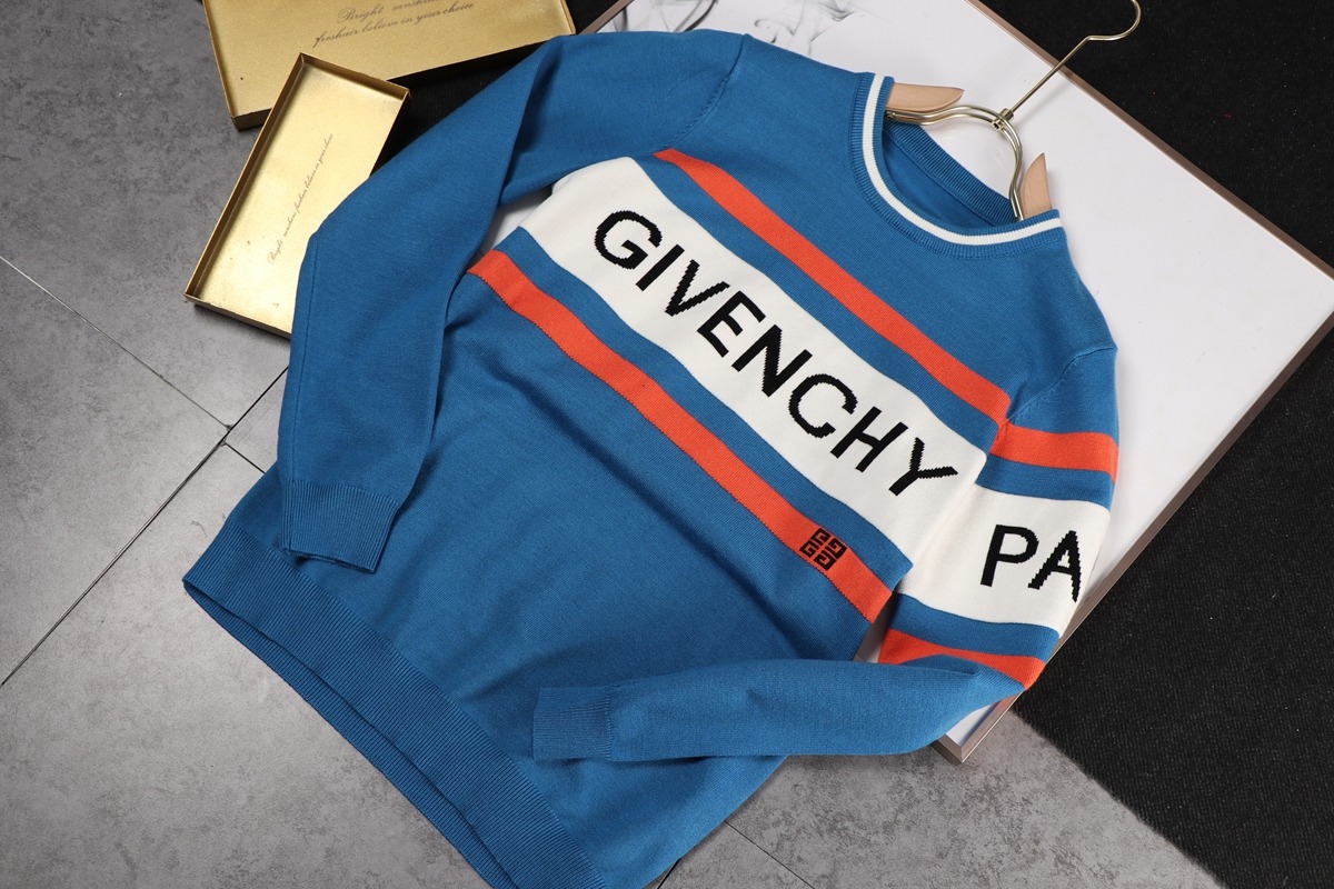 Givenchy Hoodie Cotton in Blue