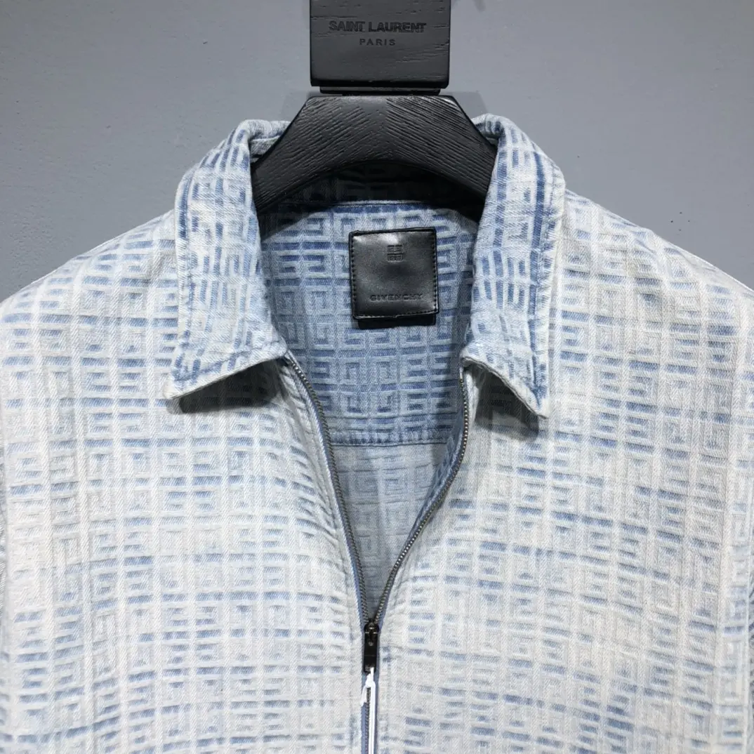 GIVENCHY 2022ss new fashion shirt in blue