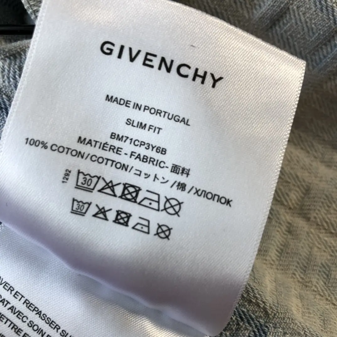 GIVENCHY 2022ss new fashion shirt in blue