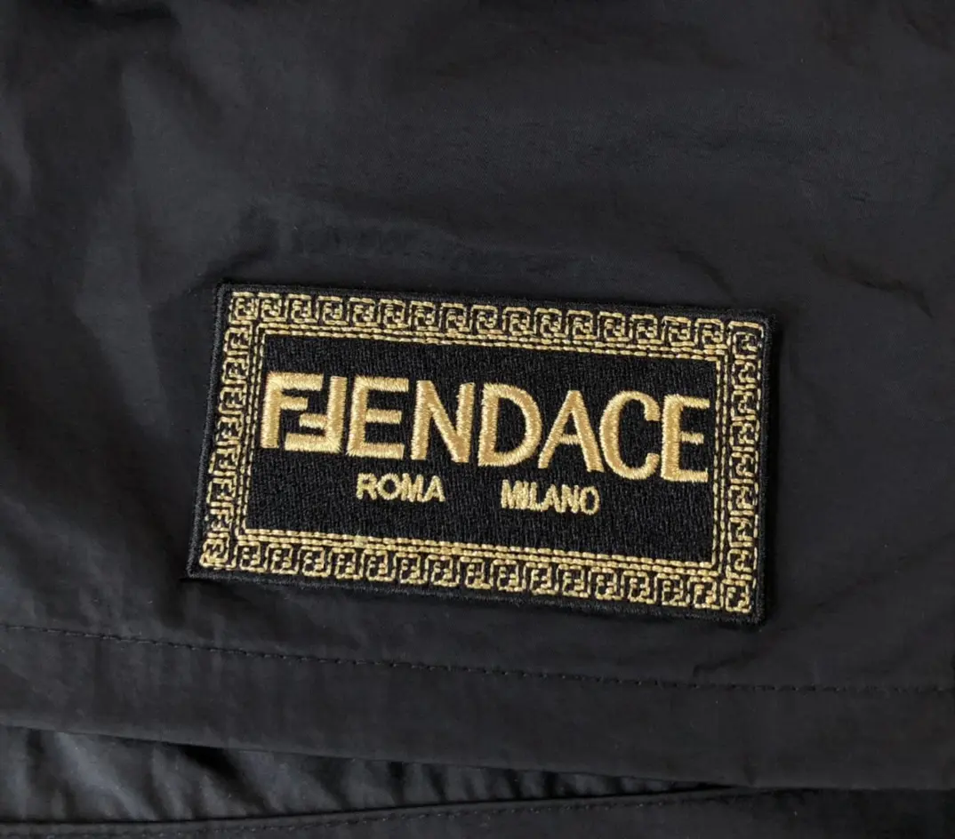 Fendi x Versace 2022SS fashion shorts in black