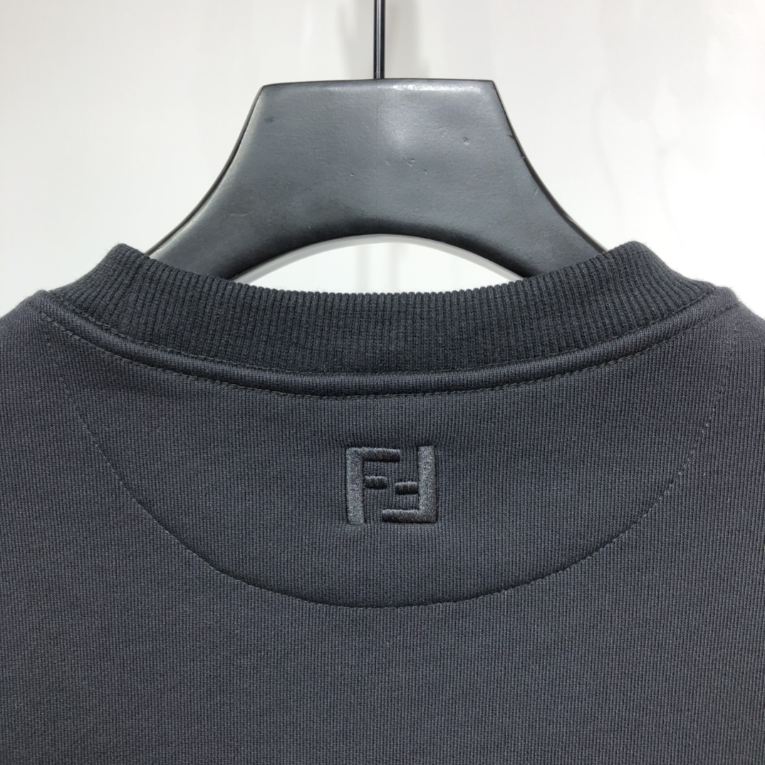 Fendi Sweatshirt Cotton Teddy Bear in Black