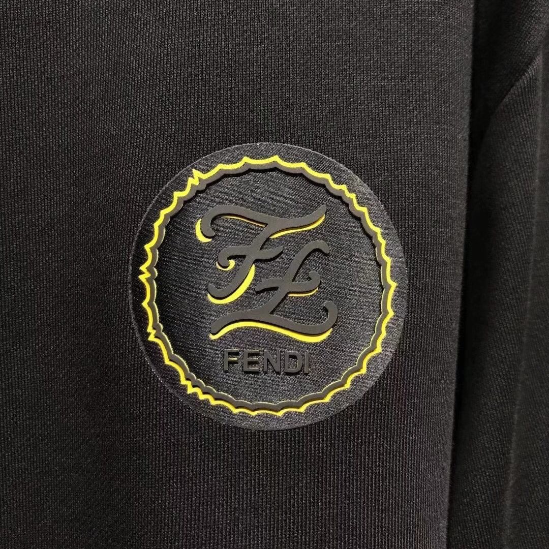 Fendi Sweatshirt Bug Eye Cotton in Black