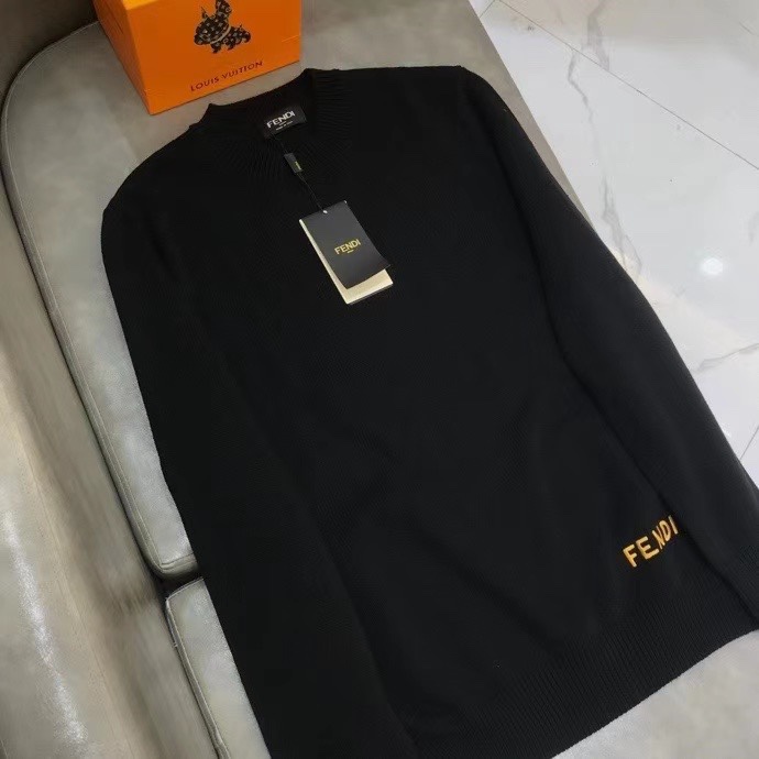 Fendi Sweatshirt Black wool in Black