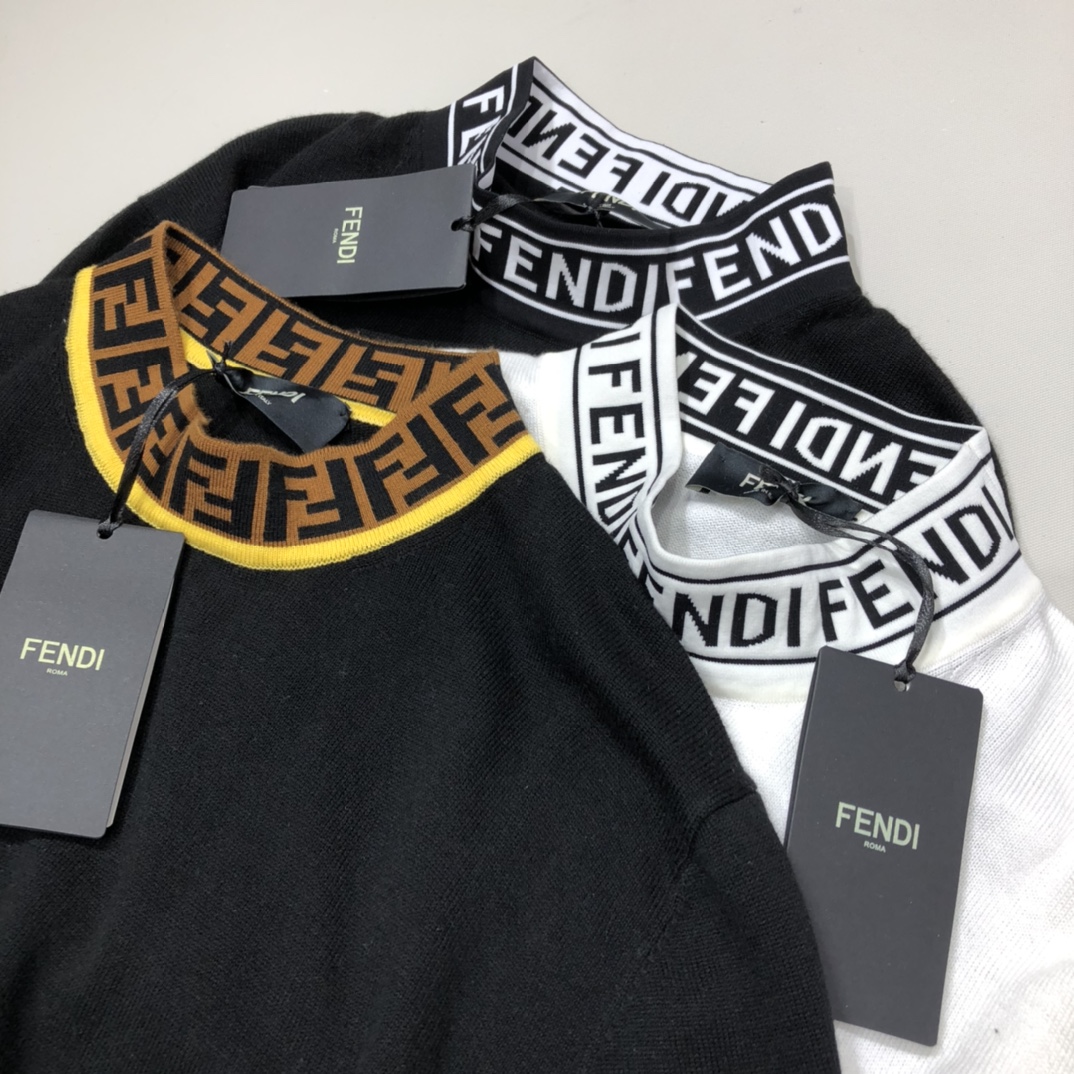 Fendi Sweatshirt Black wool in Black