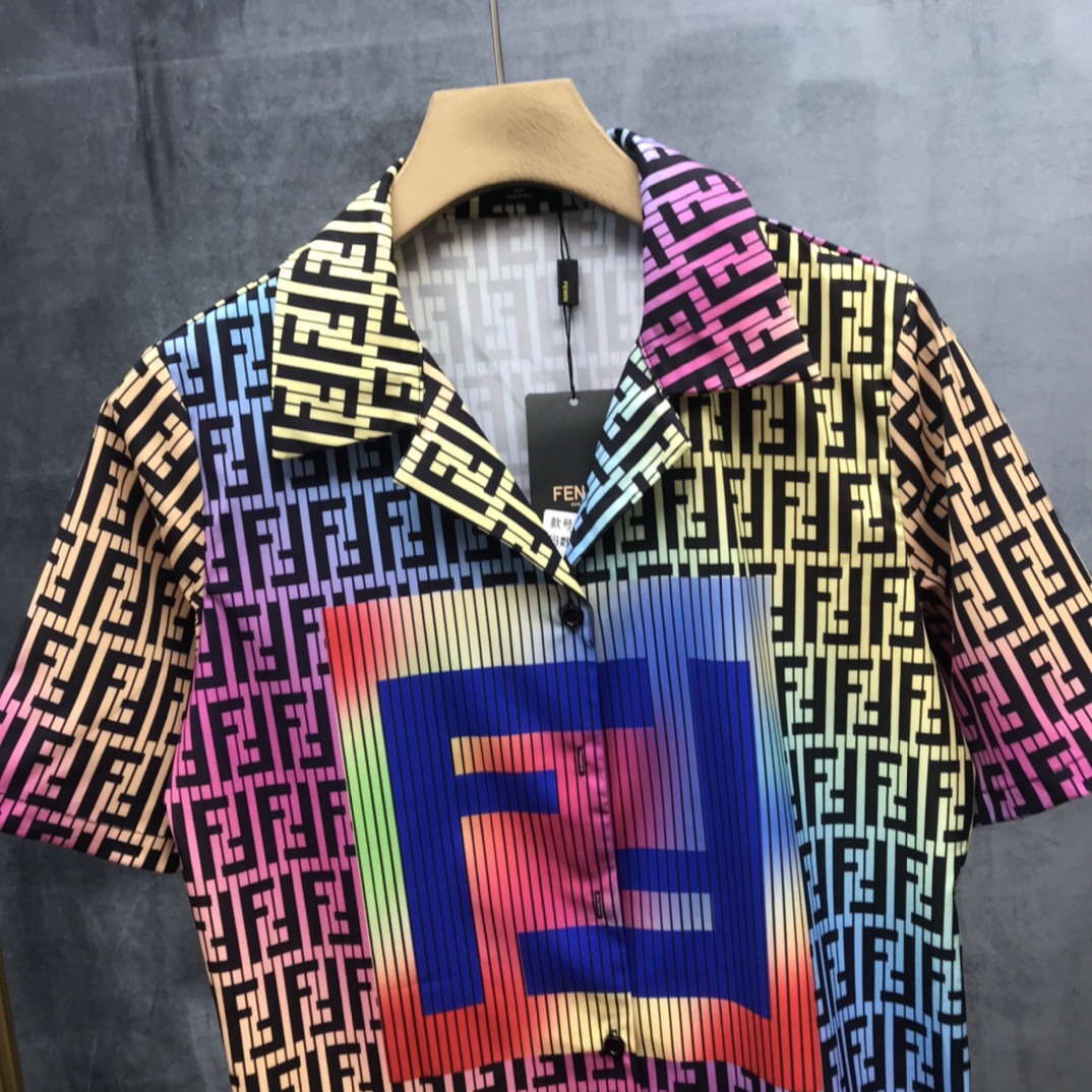 Fendi Shirt suit FF logo Patch Suit