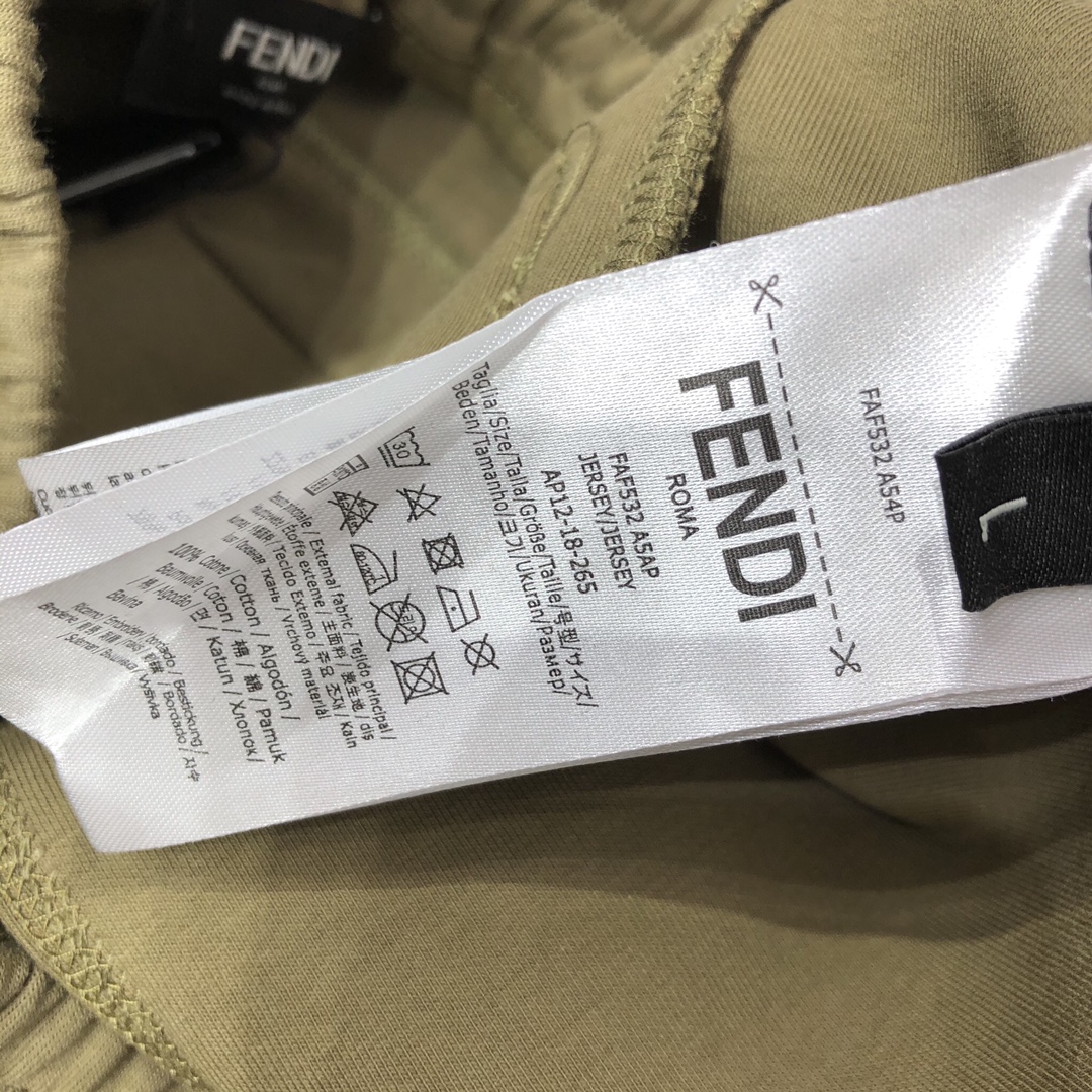 Fendi Pants Cotton in Green