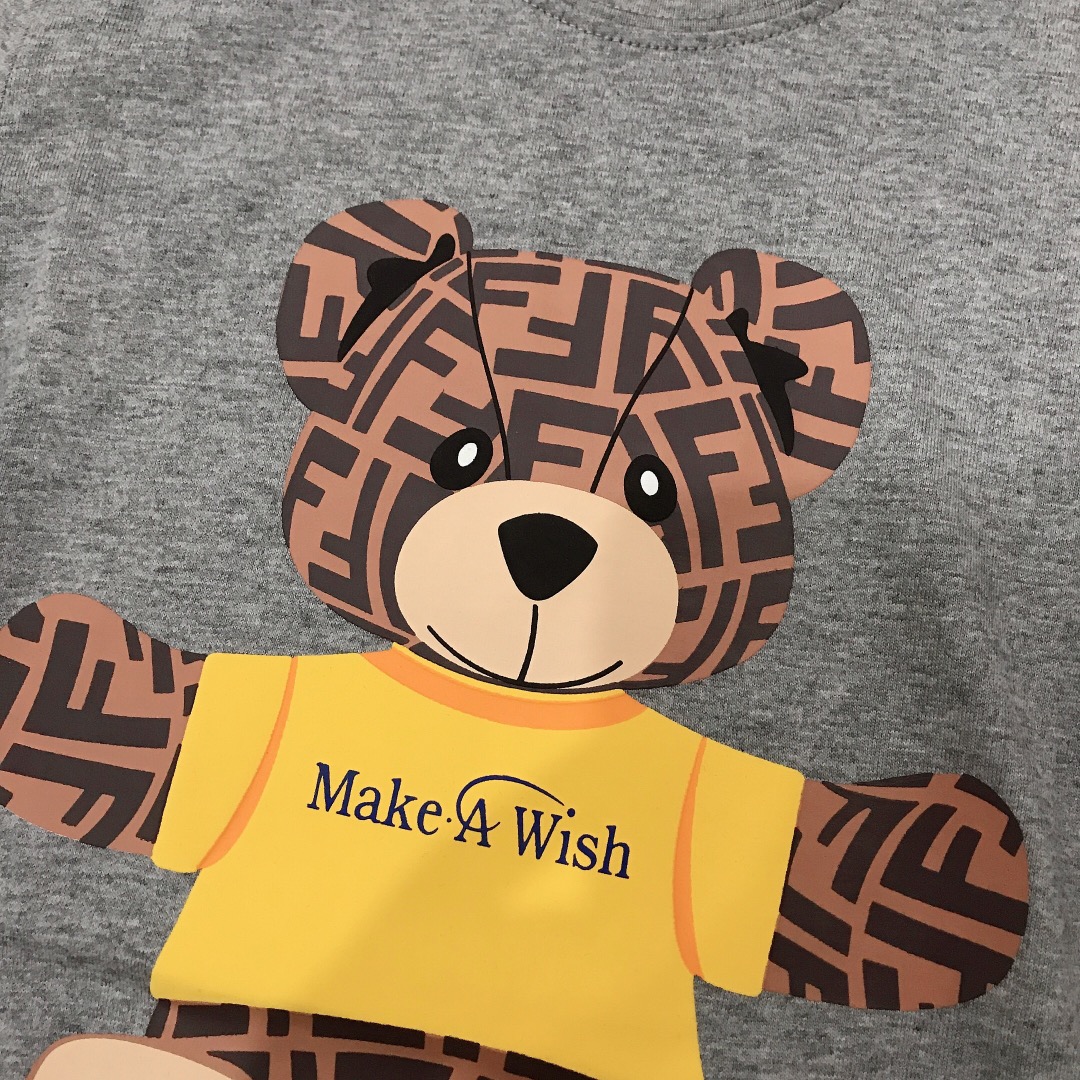 Fendi New Bear Print T-shirt for Children