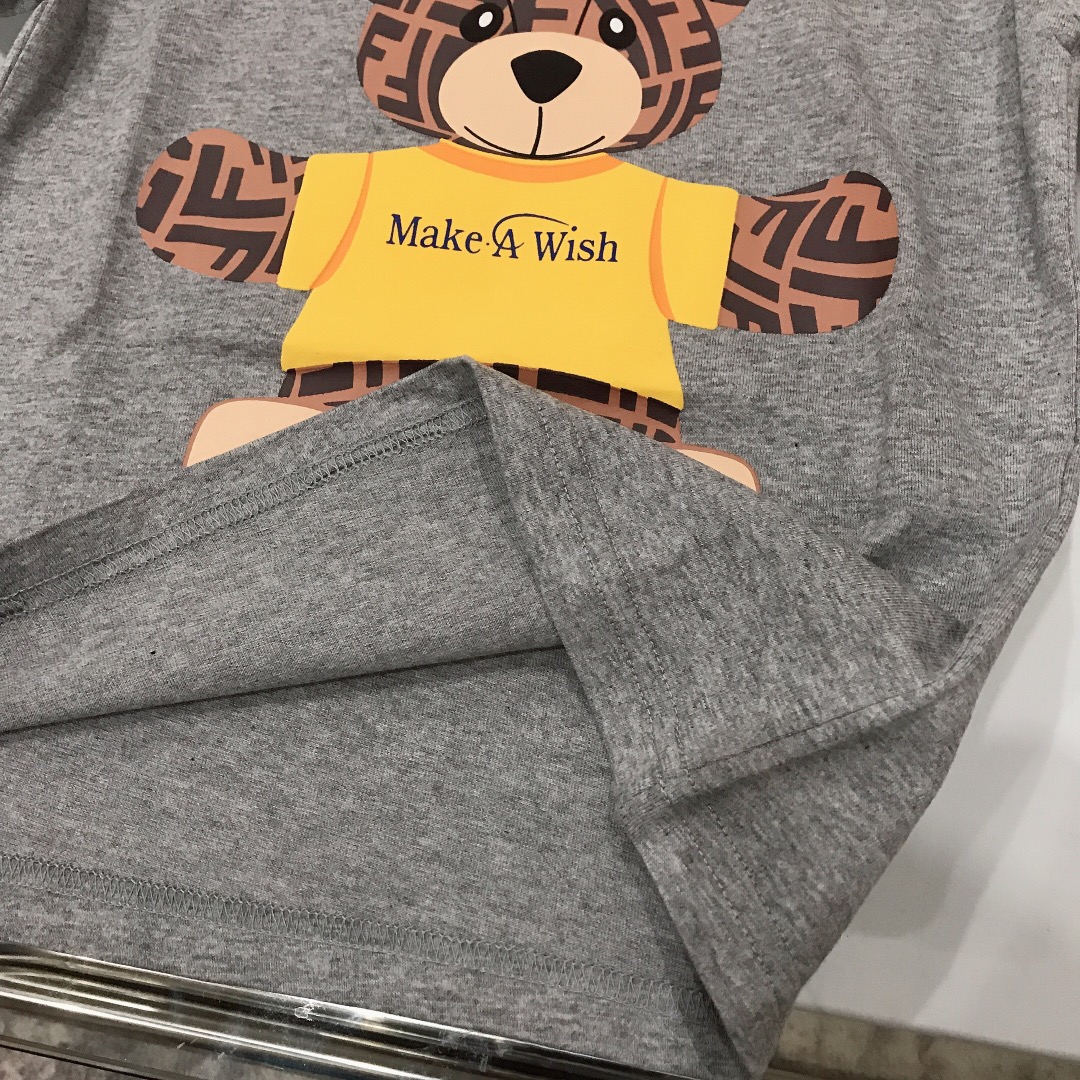 Fendi New Bear Print T-shirt for Children