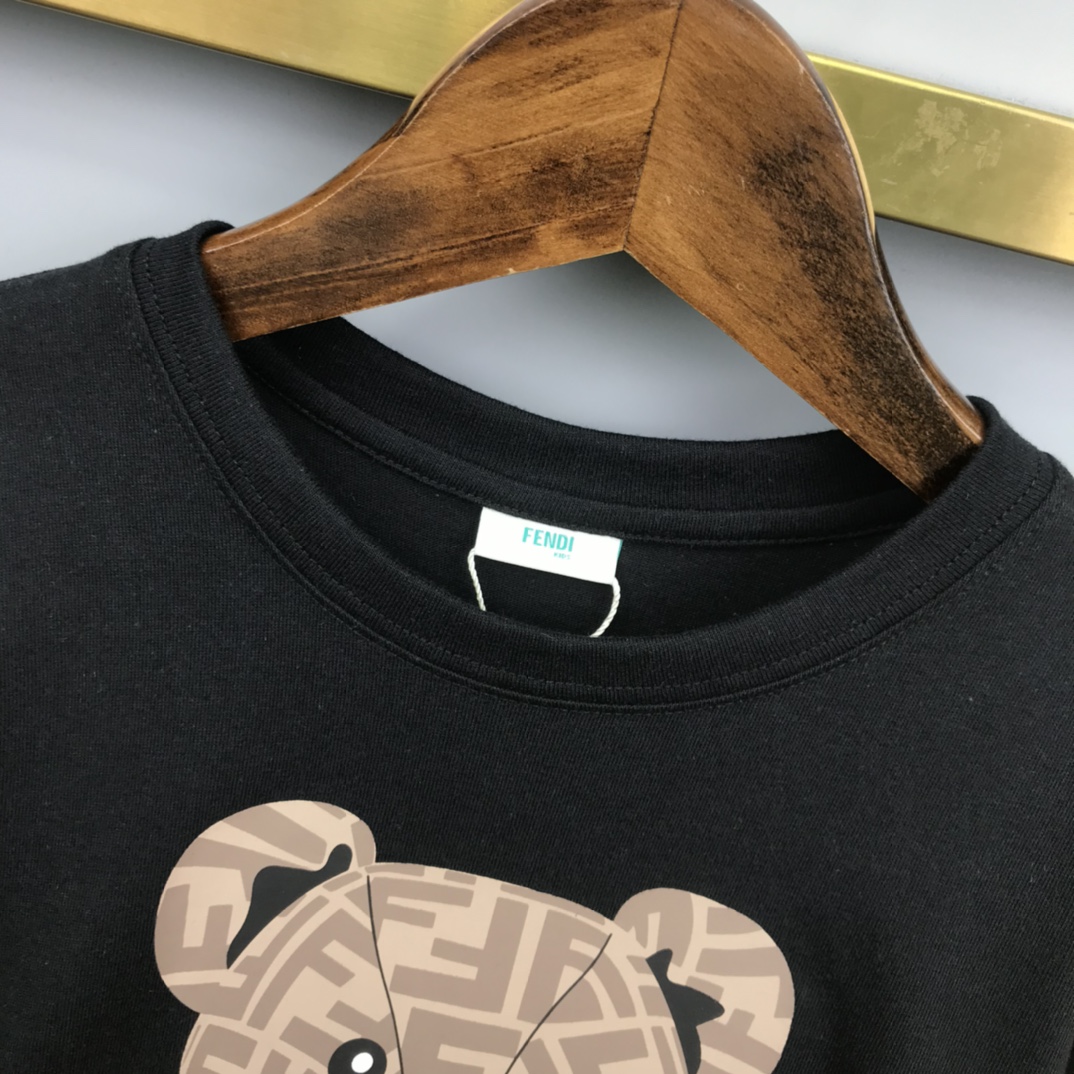 Fendi New Bear Print Children T-shirt