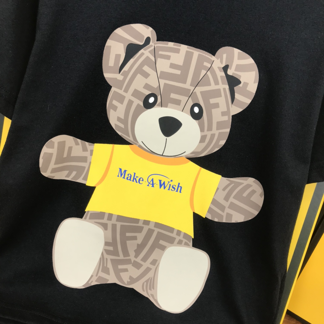 Fendi New Bear Print Children T-shirt